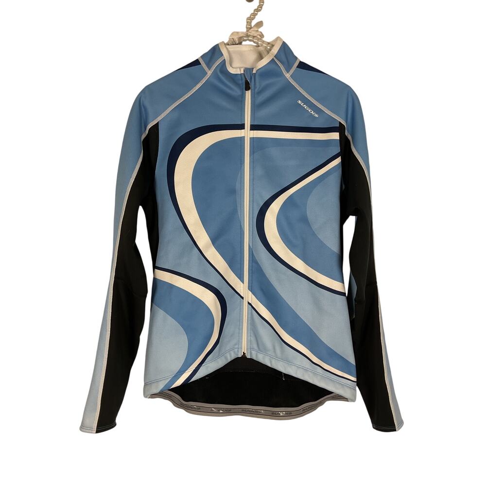 Sugoi Women's Fleece Lined Cycling Jacket Blue/Black/White